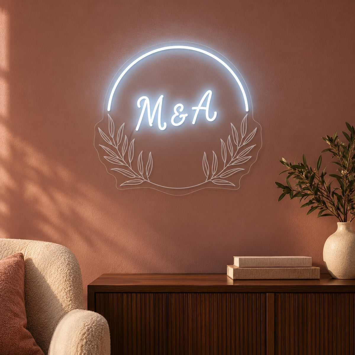 M & A LED Neon Sign - advertising view
