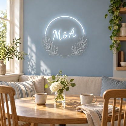 M & A LED Neon Sign - lifestyle view