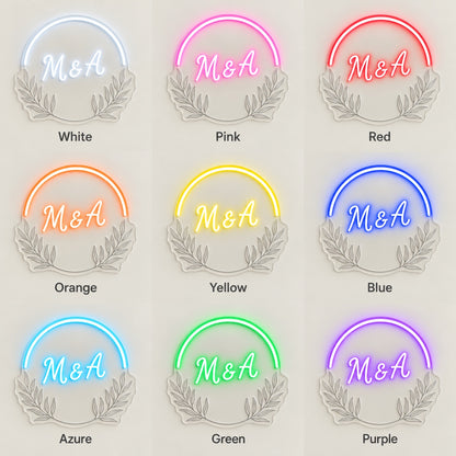 M & A LED Neon Sign - nine-color grid