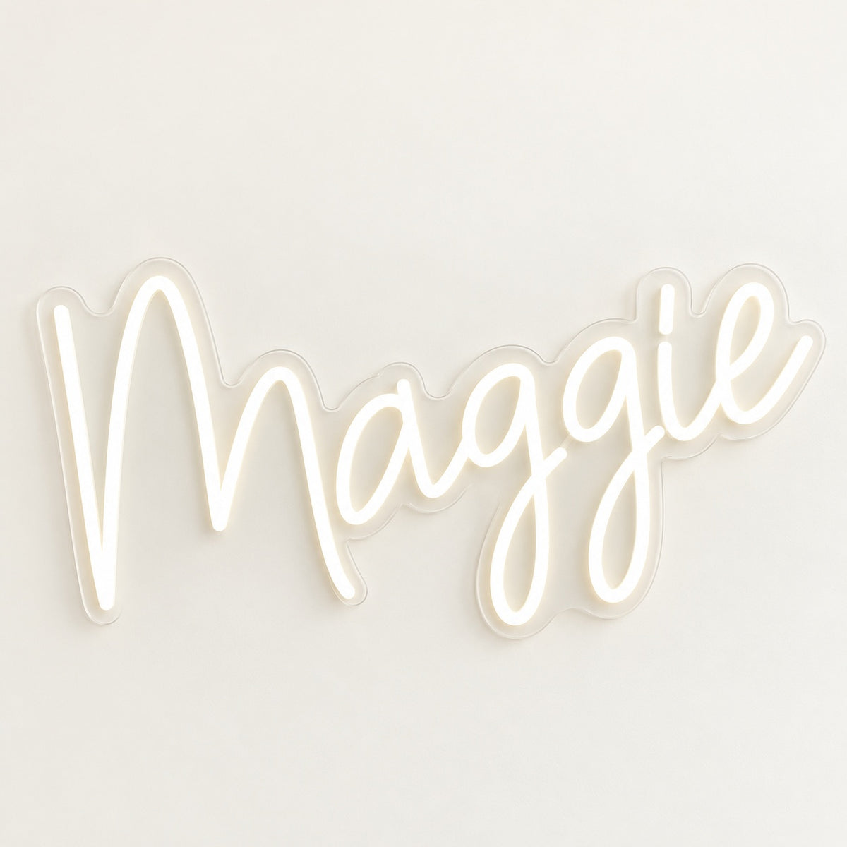 Maggie LED Neon Sign - natural light view