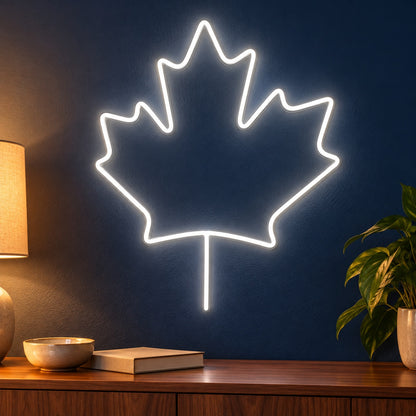 Maple Leaf LED Neon Sign - advertising view