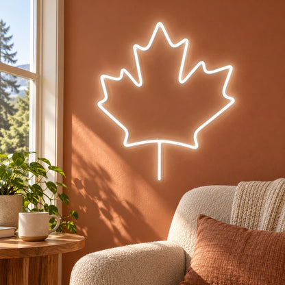 Maple Leaf LED Neon Sign - lifestyle view