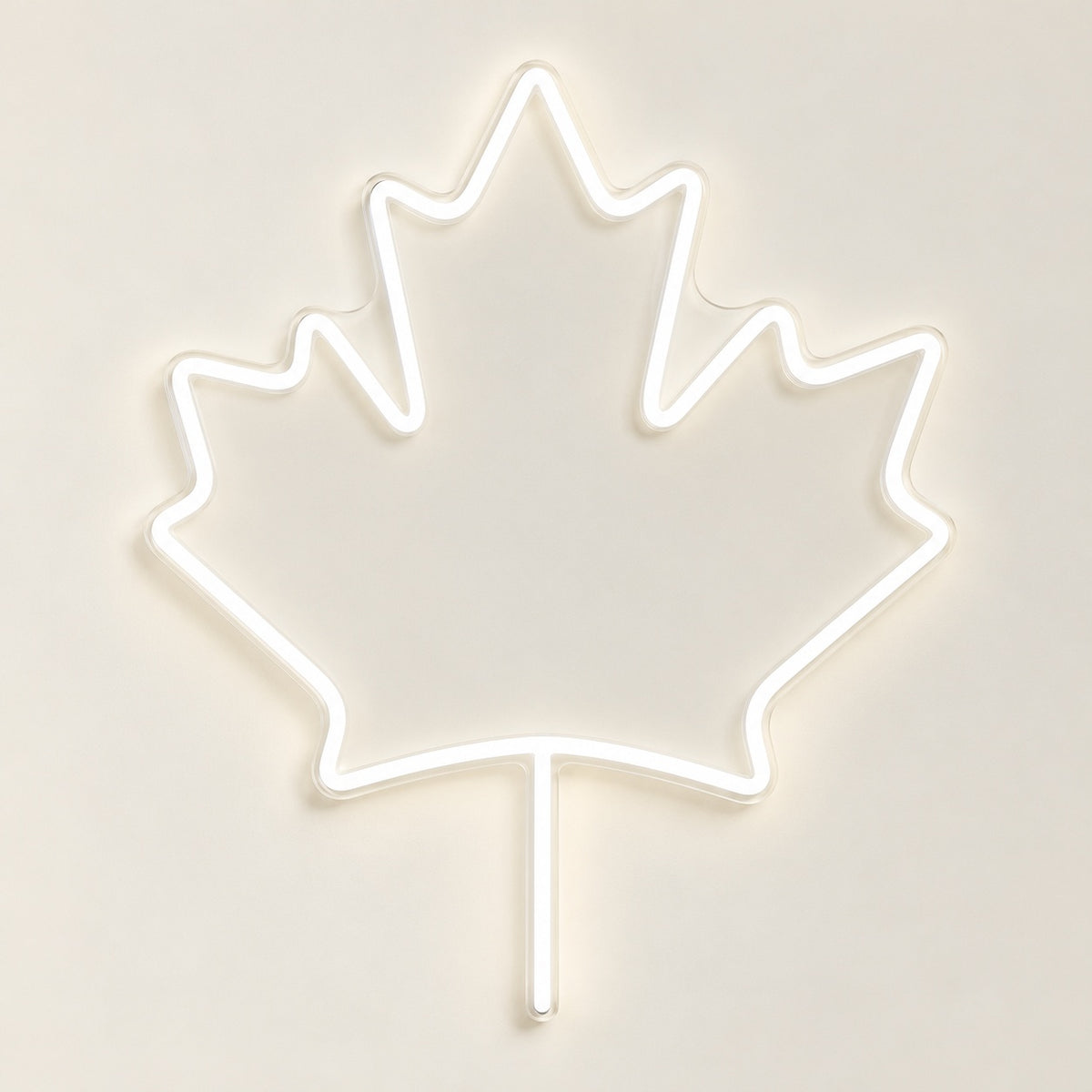 Maple Leaf LED Neon Sign - natural light view