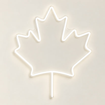Maple Leaf LED Neon Sign - natural light view