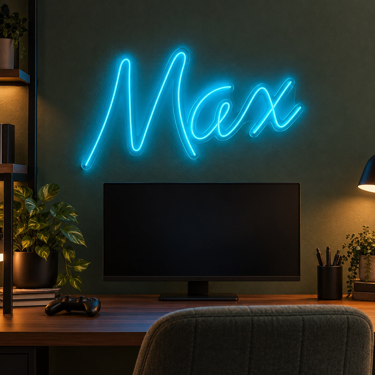 Max LED Neon Sign - advertising view