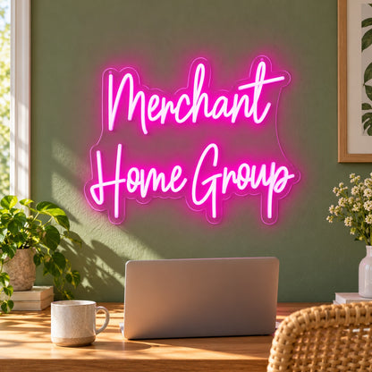 Merchant Home Group LED Neon Sign - lifestyle view