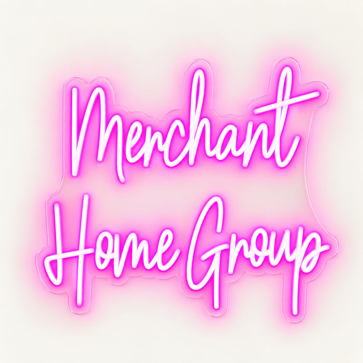 Merchant Home Group LED Neon Sign - natural light view