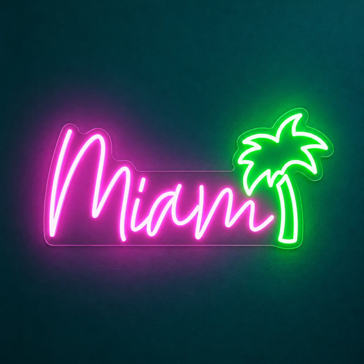 Miami Palm Tree LED Neon Sign - product hero