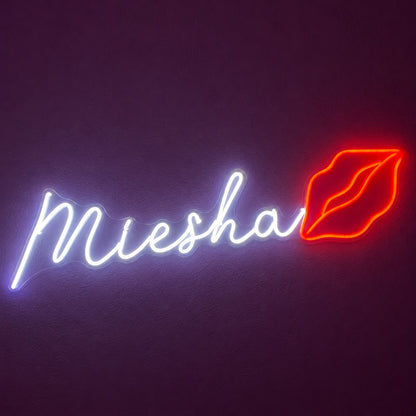 Miesha Lips LED Neon Sign - product hero