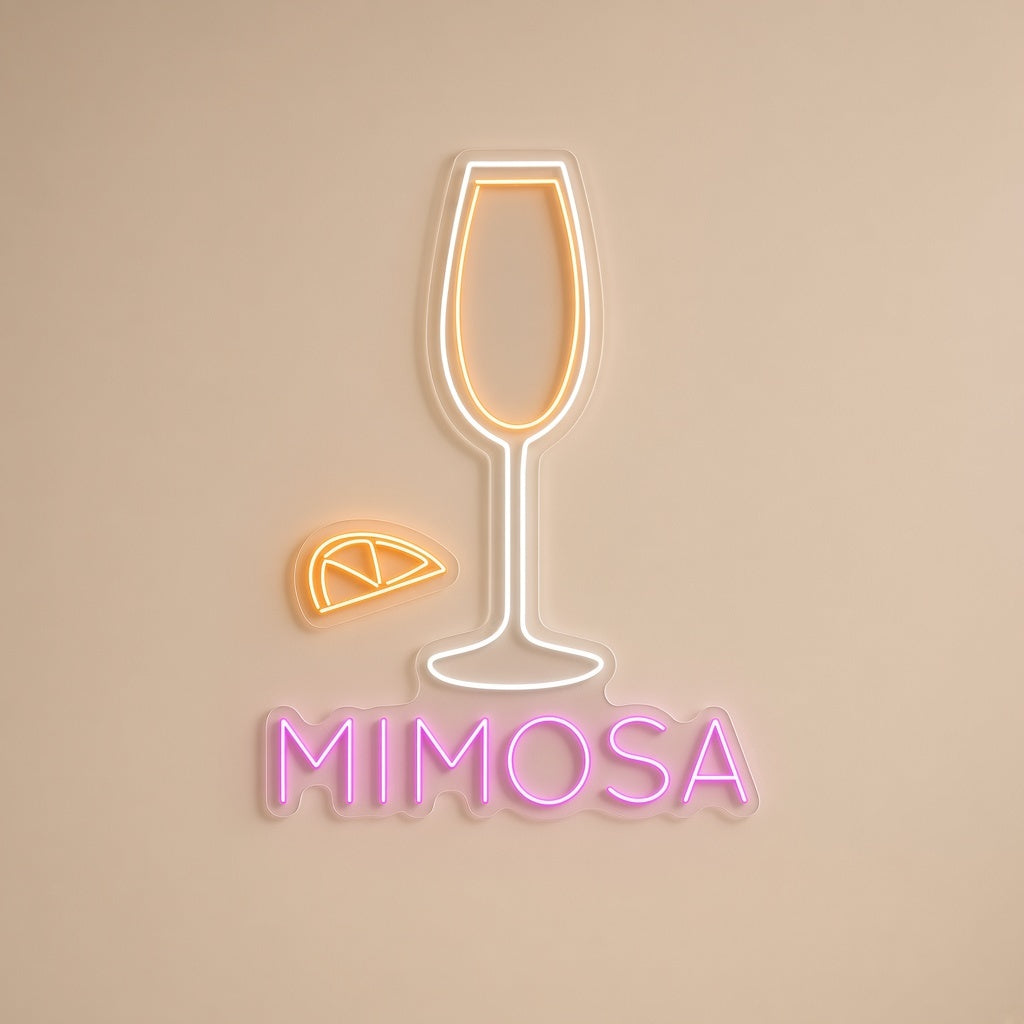Mimosa LED Neon Sign - natural light view