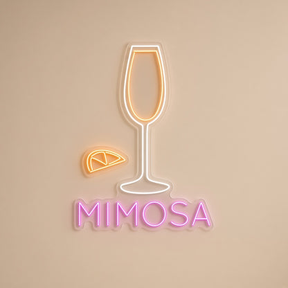 Mimosa LED Neon Sign - natural light view