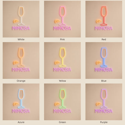 Mimosa LED Neon Sign - nine-color grid