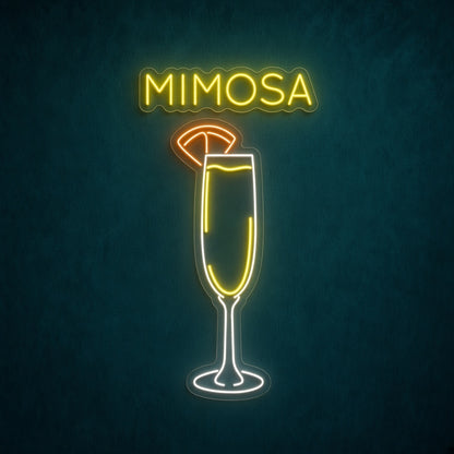Mimosa Brunch Bar Decor LED Neon Sign - product hero