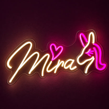 Mira LED Neon Sign - product hero