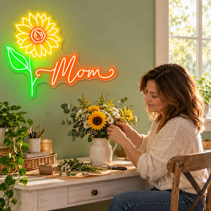 Mom LED Neon Sign - lifestyle view