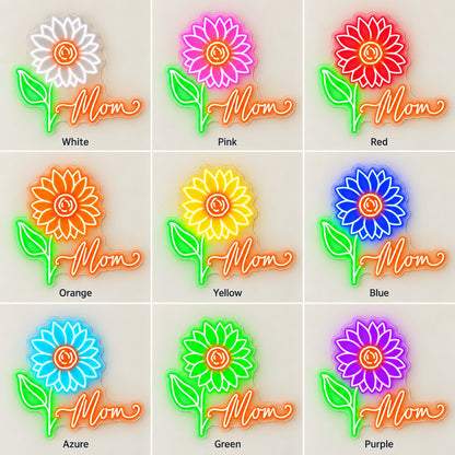 Mom LED Neon Sign - nine-color grid