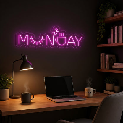Monday LED Neon Sign - advertising view