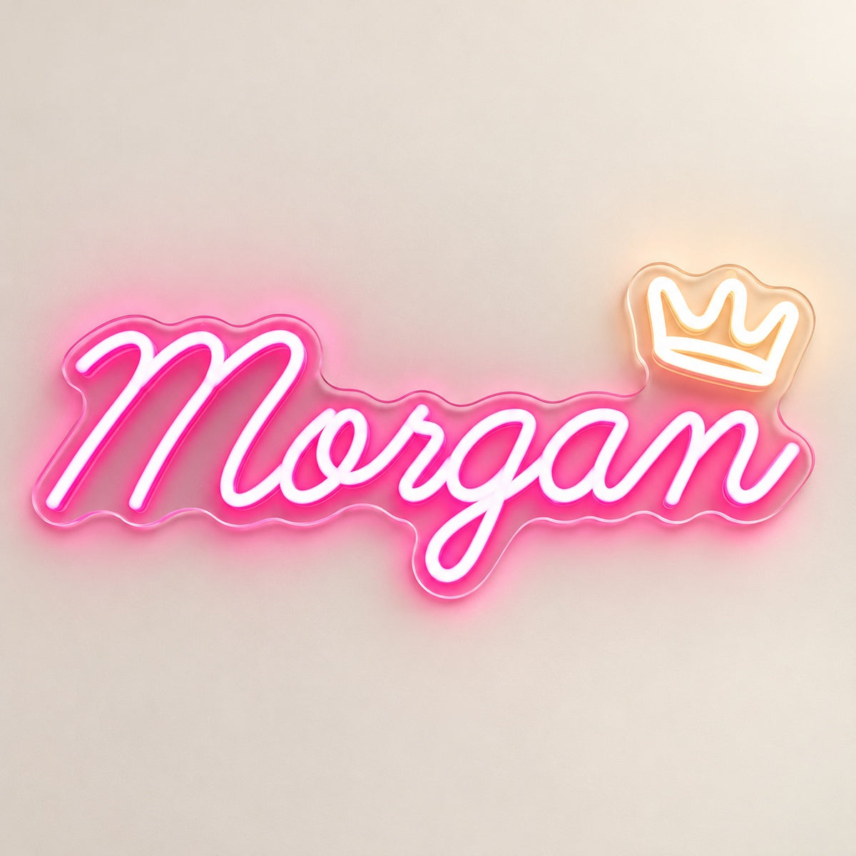 Morgan LED Neon Sign - natural light view