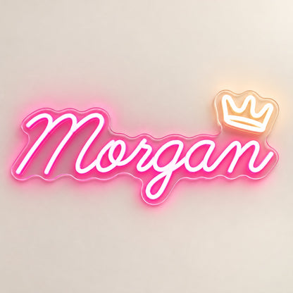 Morgan LED Neon Sign - natural light view