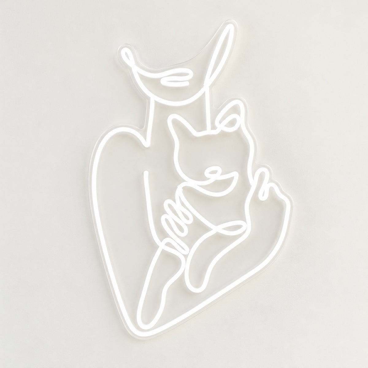 Mother And Child Embrace LED Neon Sign - natural light view