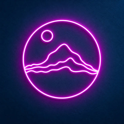 Mountain Moon LED Neon Sign - product hero