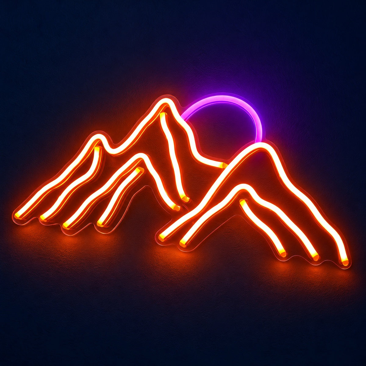 Mountain Range Sun LED Neon Sign - product hero