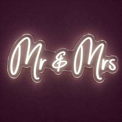 Mr & Mrs LED Neon Sign - product hero