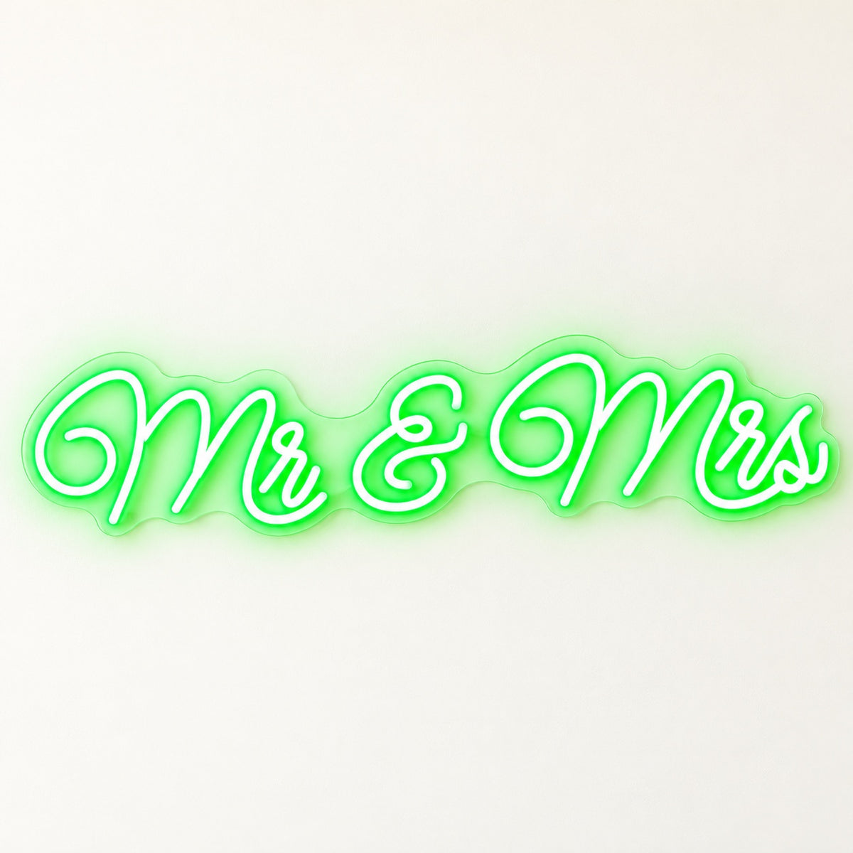Mr & Mrs LED Neon Sign - natural light view