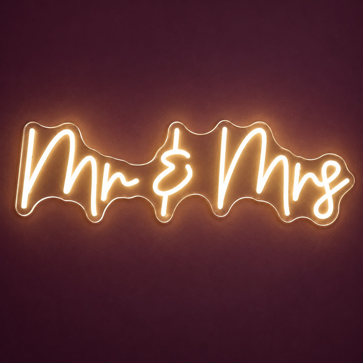 Mr & Mrs LED Neon Sign - product hero