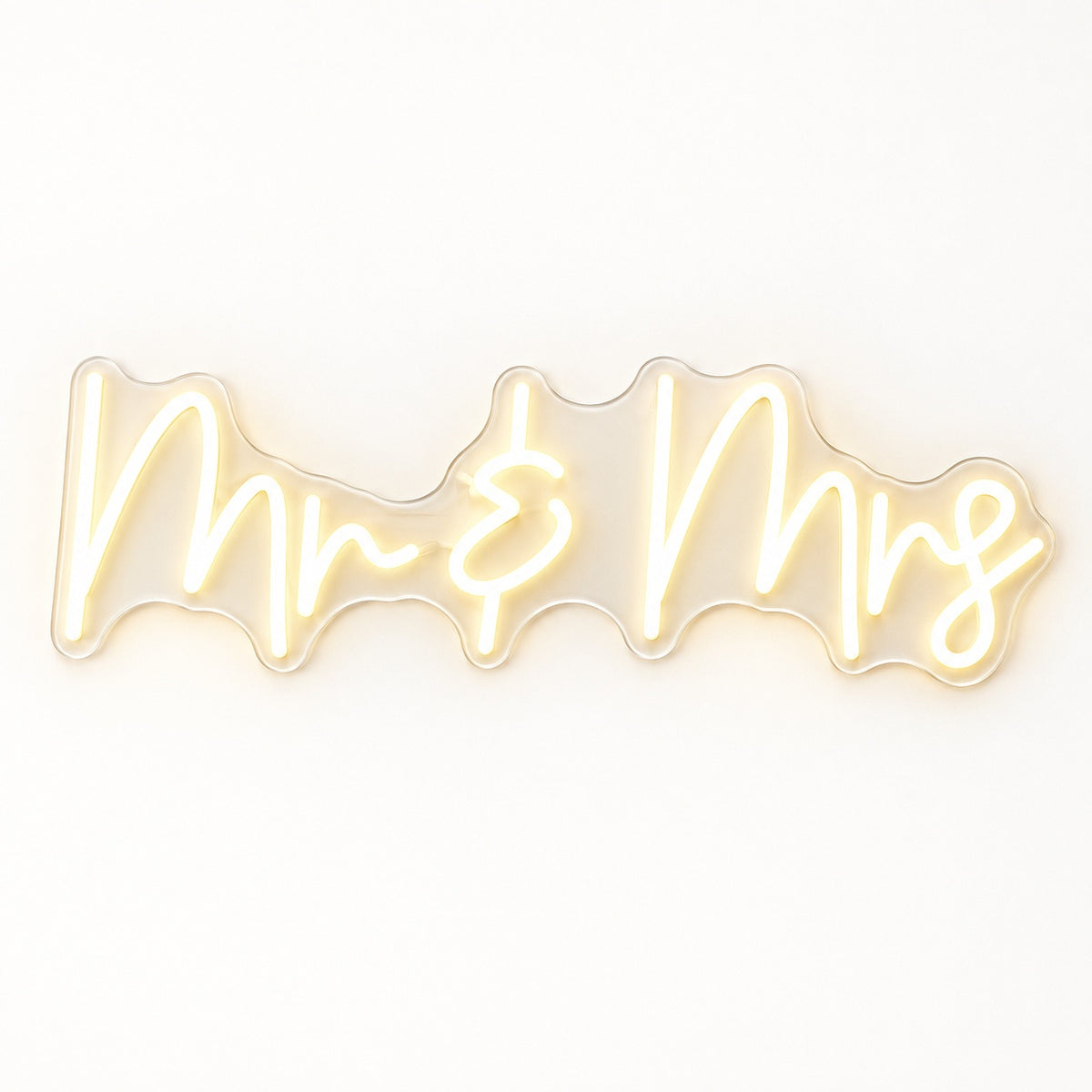 Mr & Mrs LED Neon Sign - natural light view
