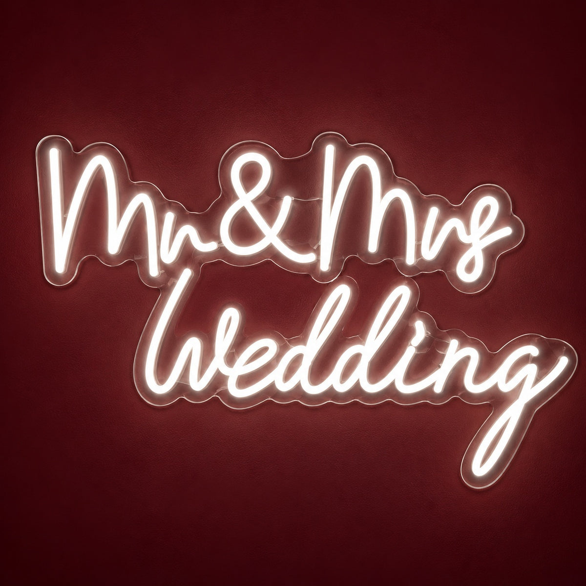 Mr & Mrs Wedding LED Neon Sign - product hero