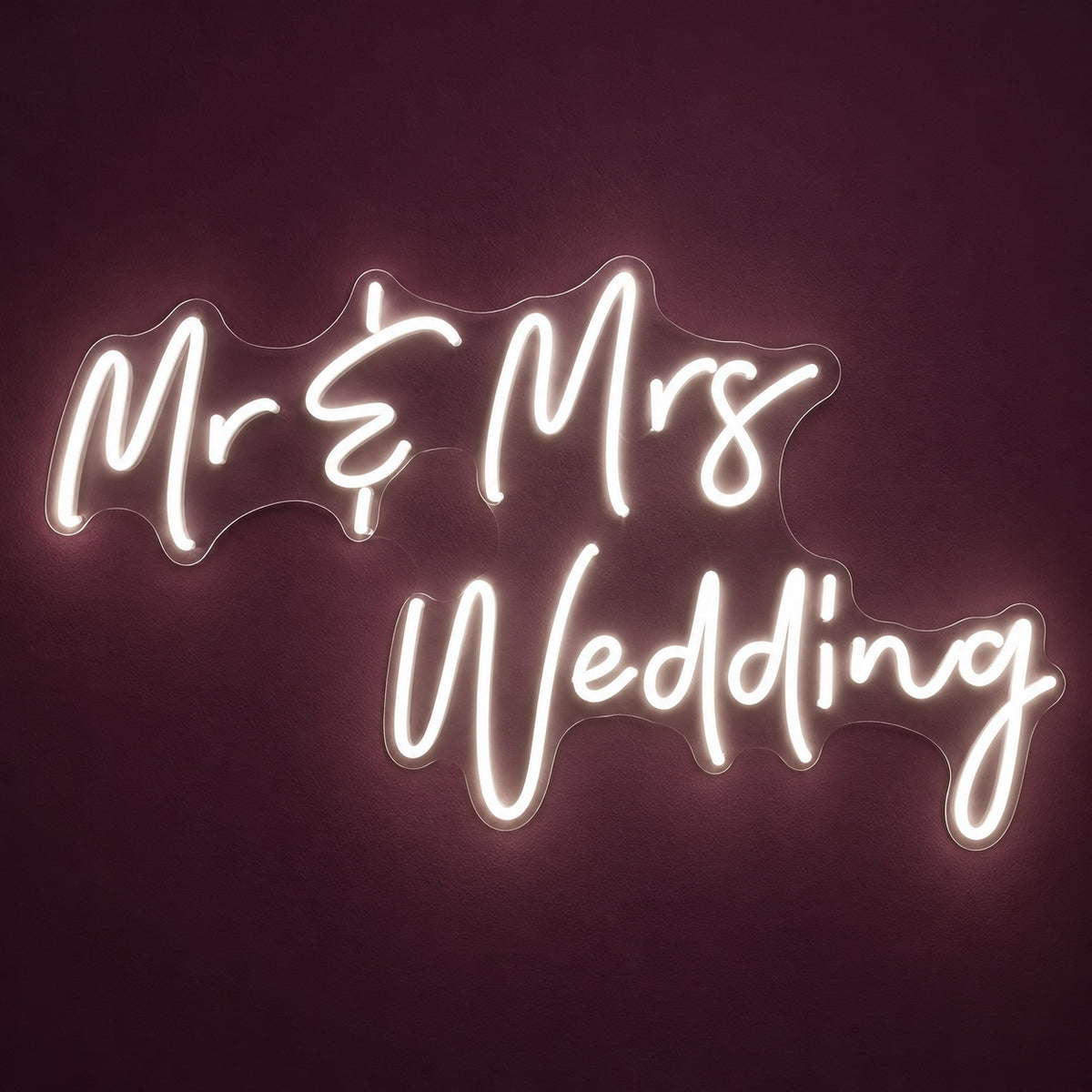 Mr & Mrs Wedding LED Neon Sign - product hero