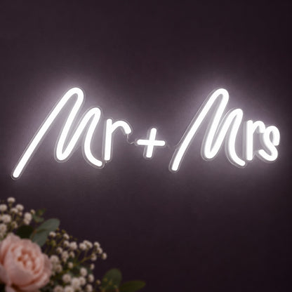 Mr + Mrs LED Neon Sign - product hero