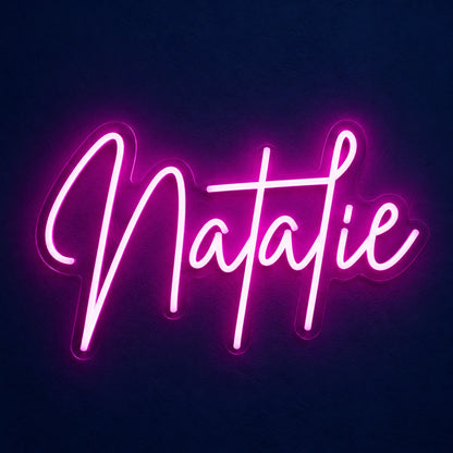 Natalie LED Neon Sign - product hero