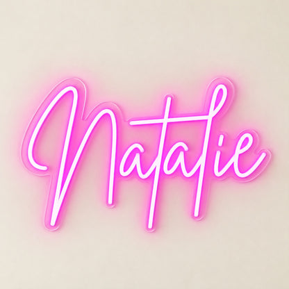 Natalie LED Neon Sign - natural light view