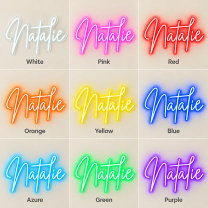 Natalie LED Neon Sign - nine-color grid