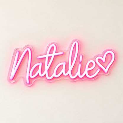 Natalie LED Neon Sign - natural light view