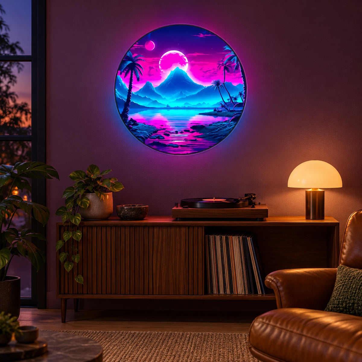 Mountain Lagoon LED Neon Sign - advertising view