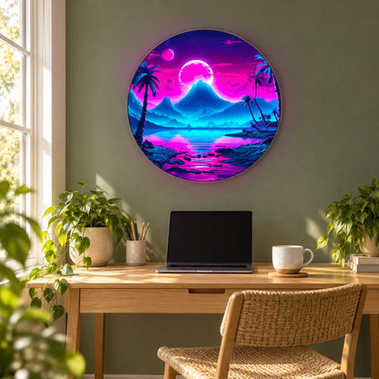 Mountain Lagoon LED Neon Sign - lifestyle view