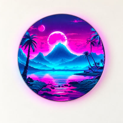 Mountain Lagoon LED Neon Sign - natural light view