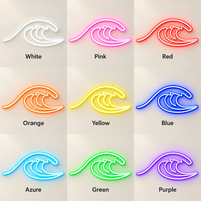 Ocean Wave LED Neon Sign - nine-color grid