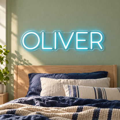 Oliver LED Neon Sign - lifestyle view