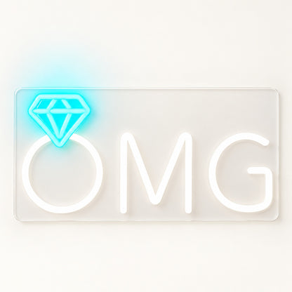 OMG LED Neon Sign - natural light view