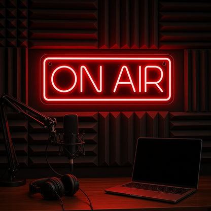 On Air LED Neon Sign - advertising view