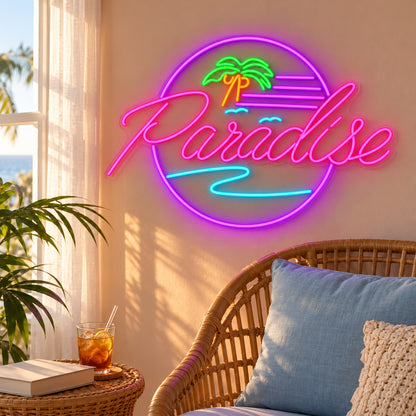 Paradise LED Neon Sign - lifestyle view