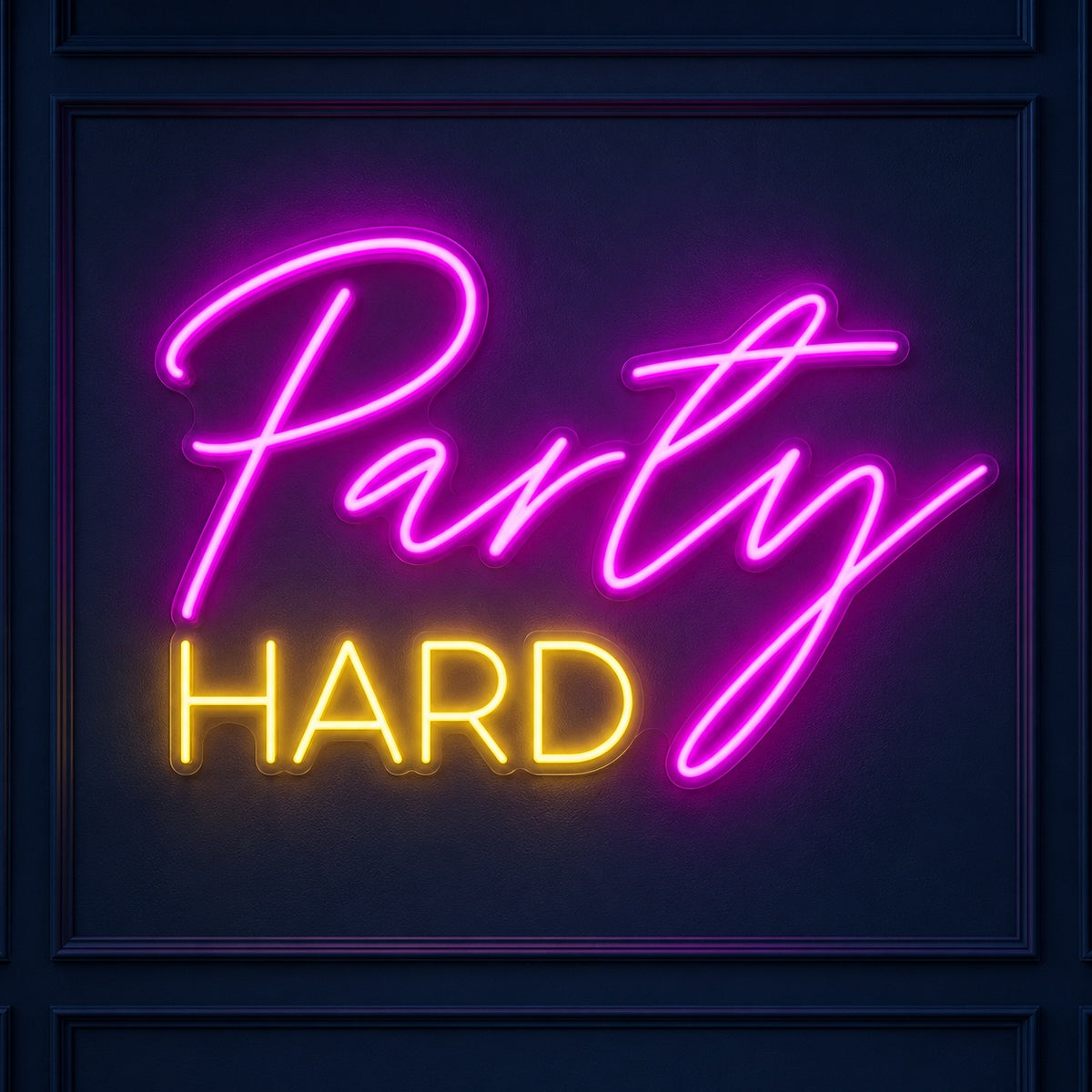 Party Hard LED Neon Sign - product hero