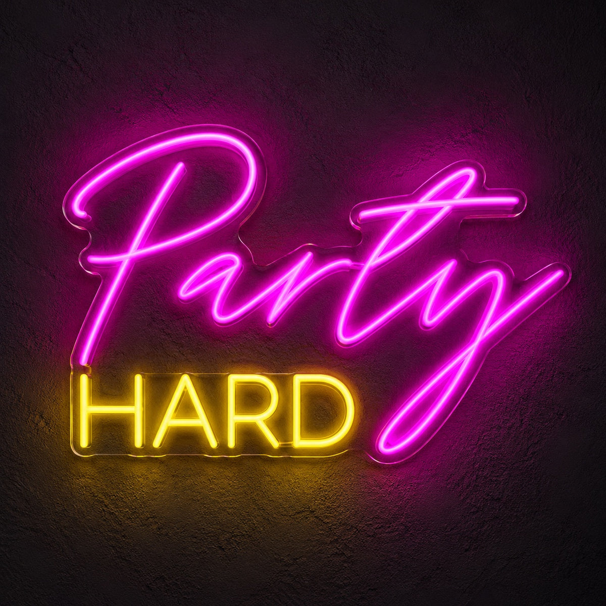 Party Hard LED Neon Sign - product hero