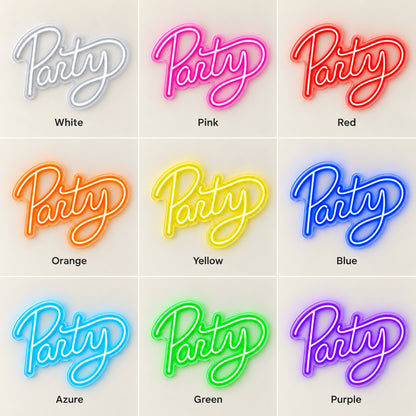 Party LED Neon Sign - nine-color grid
