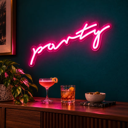 Party LED Neon Sign - advertising view