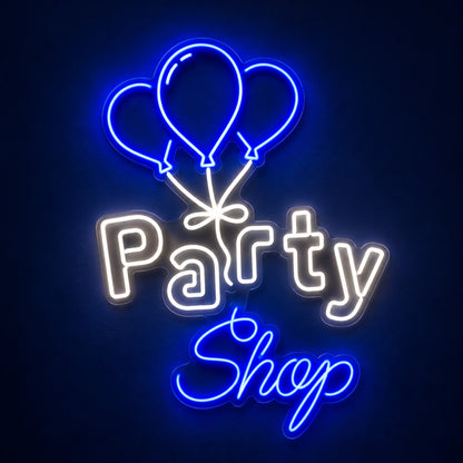 Party Shop LED Neon Sign - product hero